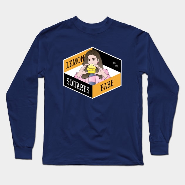 Kim’s Convenience Shannon Lemon Squares Babe Long Sleeve T-Shirt by AltTabStudio